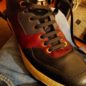 Salvatore Ferragamo Monroe Burgundy/black shoes 37606